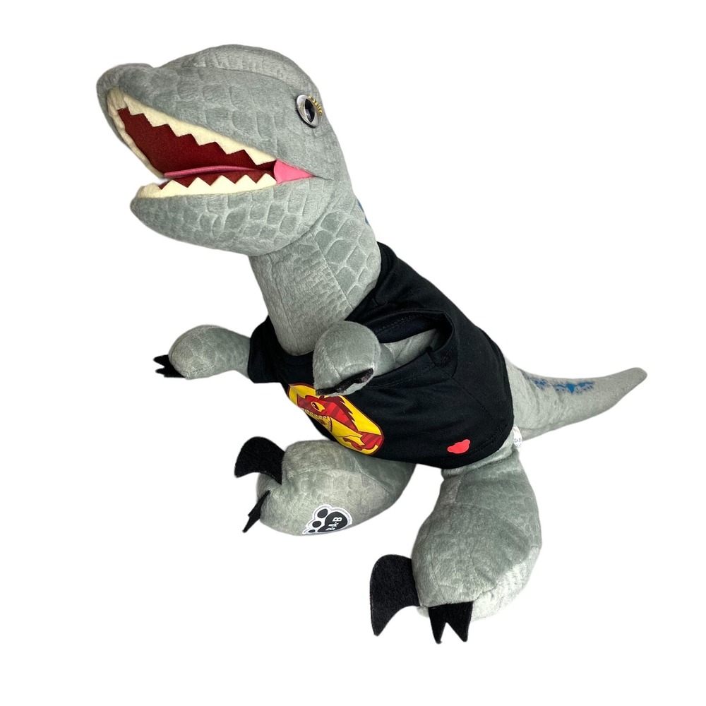 Jurassic World Dominion Velociraptor Dinosaur Beta‎ Blue Build a Bear Plush
